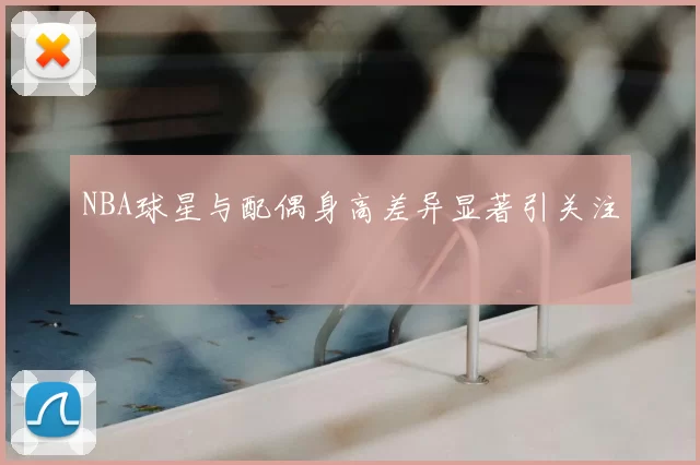 NBA球星与配偶身高差异显著引关注