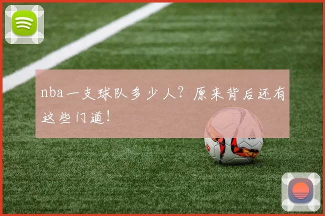 nba一支球队多少人?原来背后还有这些门道!