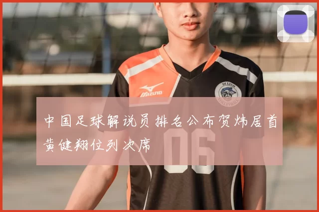 中国足球解说员排名公布贺炜居首黄健翔位列次席